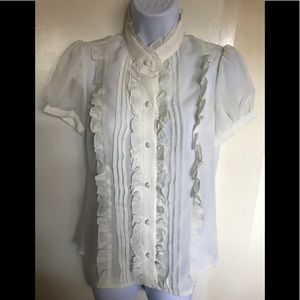 Jessica Max ,USA ,size M, white top short sleeves